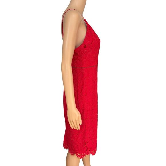 Astr the Label Women's Spaghetti Strap red Lace Sheath Dress Size M - Picture 3 of 9